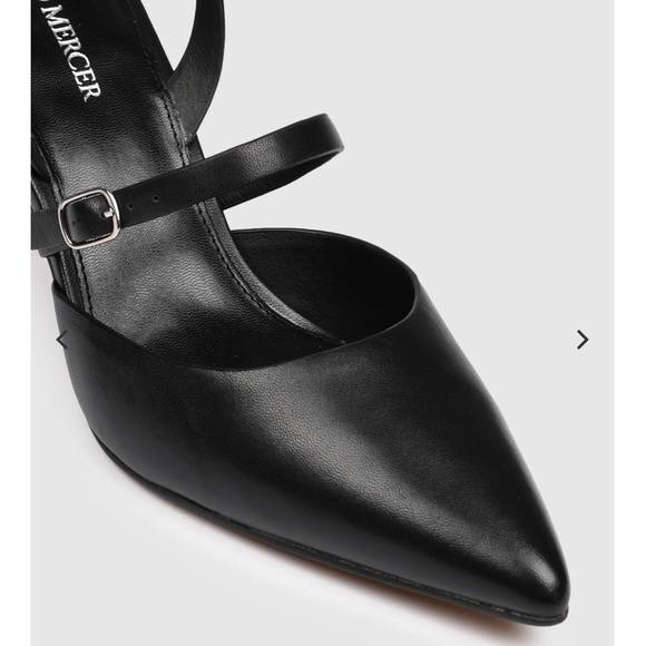 JO MERCER Karina Mid Heels Black Leather - Size 38 - Picture 3 of 6